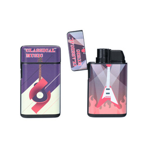 Custom Logo Electronic Windproof Cigarette Lighter wholesale electronic jet lighters New Gas Cigarette cigar Lighter