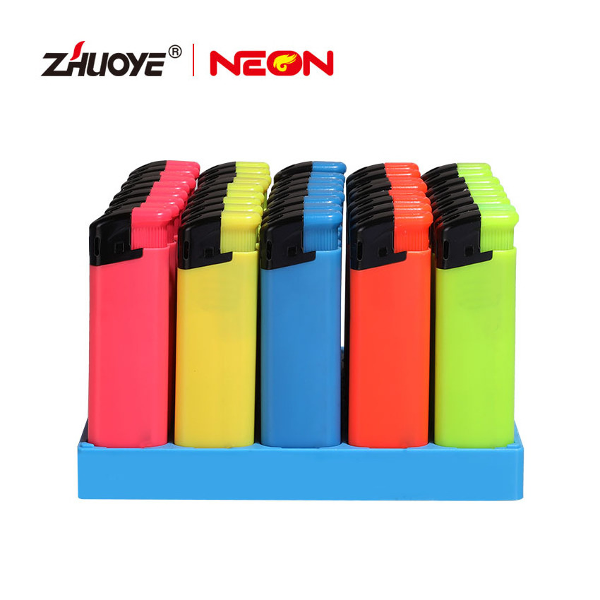 Stylish POM Portable Plastic Disposable Cigarette Electronic Lighter With Gas