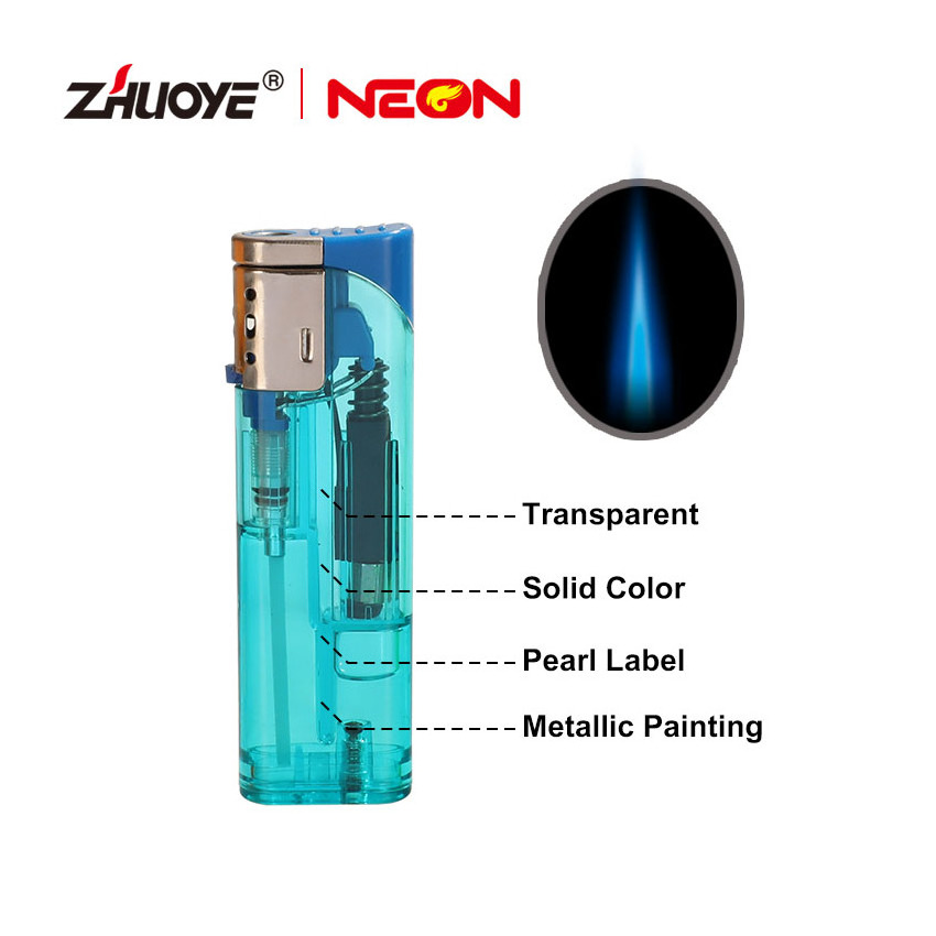 Hot Selling Windproof Refillable Gas Lighter Jet Flame Flint Lighter Cigarette Electric ISO Quality Guarrentee Gas Lighter Sea