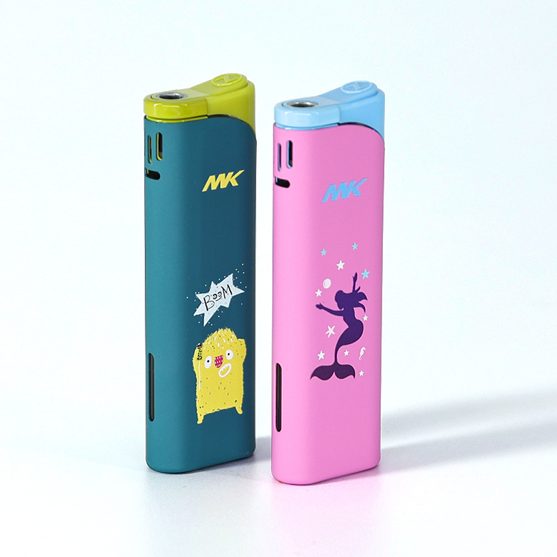 MK metal case windproof lighters Briquet custom logo gas lighters jet flame refillable cigarette lighter