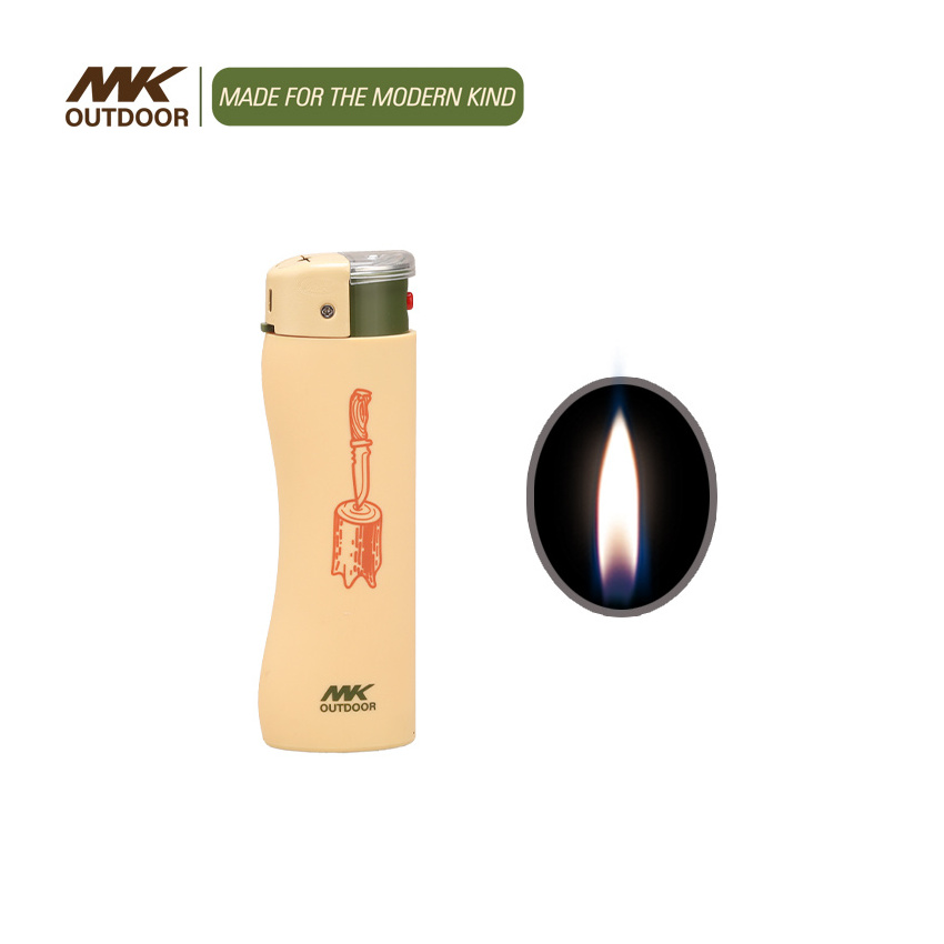 Wholesale Gas Electronic lighter Windproof Cigarette Lighter Big Size Electronic LED Lighter