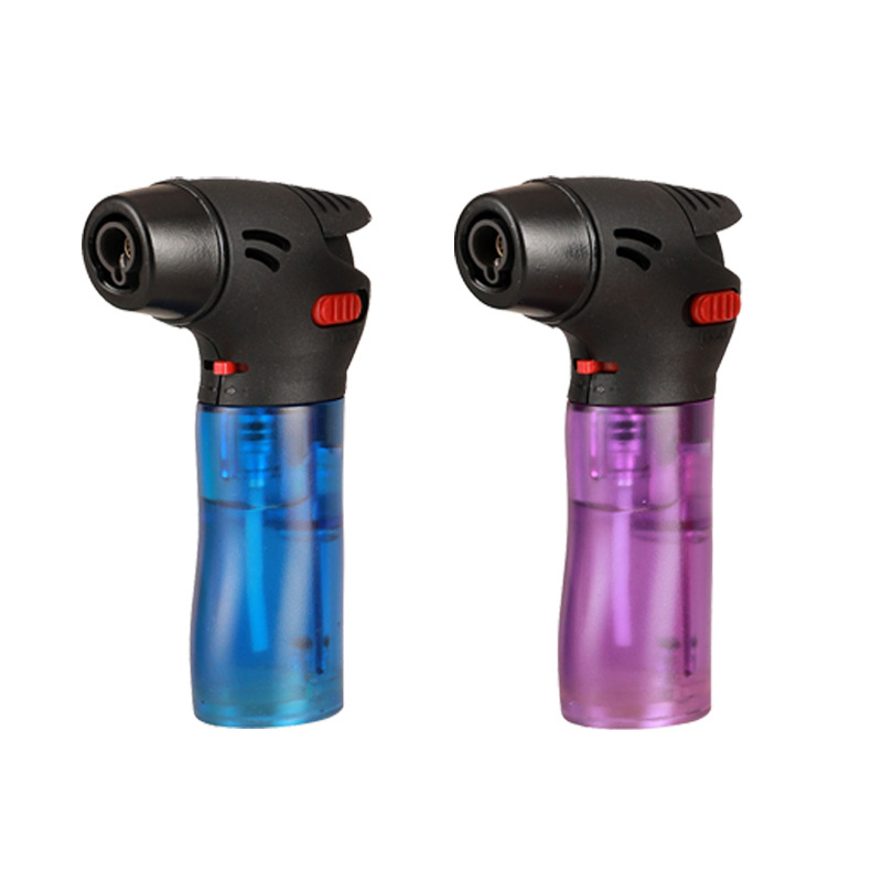 Fashion Plastic Butane Torch Lighters Jet Flame Refillable Electronic Lighter