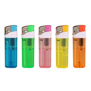 Creative Electronic Lighter Smoking Electronic Lighter and Refillable Unique Gas Cigarette Lighter Display Box Plastic Modern