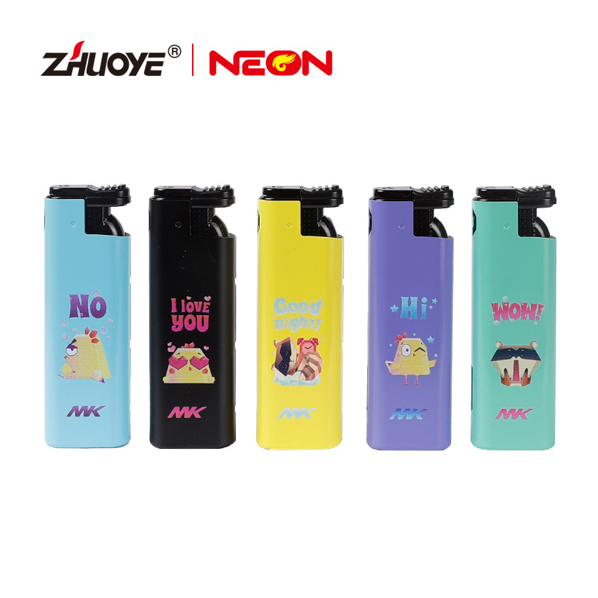 Wholesale Fashion Smoking Electronic Lighter Refillable Metal Jet Lighter Sleeve