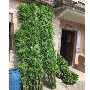 artificial bamboo tree Decorative Landscape Modern Chinese Landscape Design Partition Wall Fence Entrance Model House