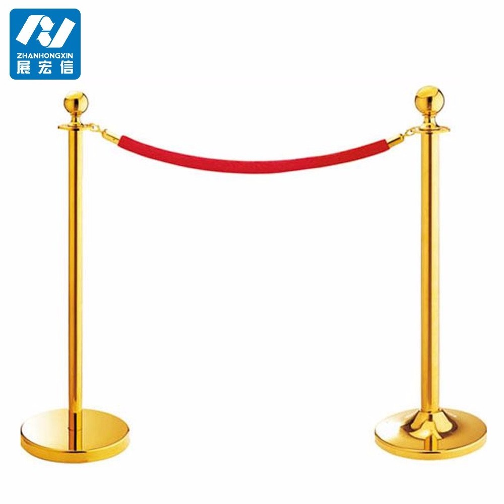 stainless steel security barrier stand with rope