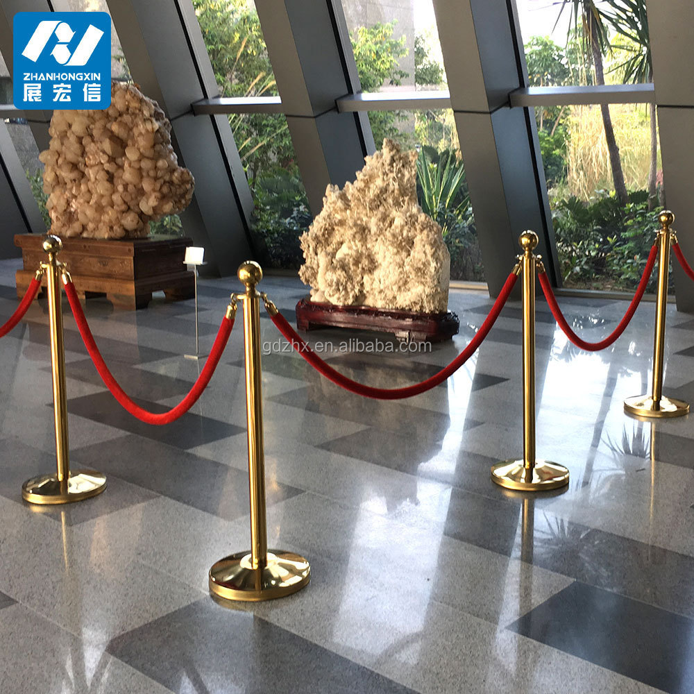 Banquet Hall VIP Queue Barrier Red Carpet Poles