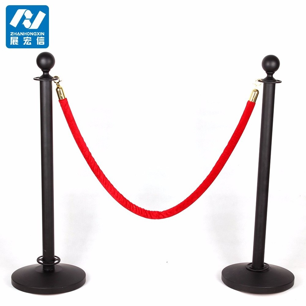 stainless steel security barrier stand with rope