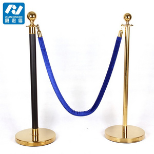 Good Quality Stainless Steel Red Carpet Stanchion Pole with Red Velvet Rope for Party Events