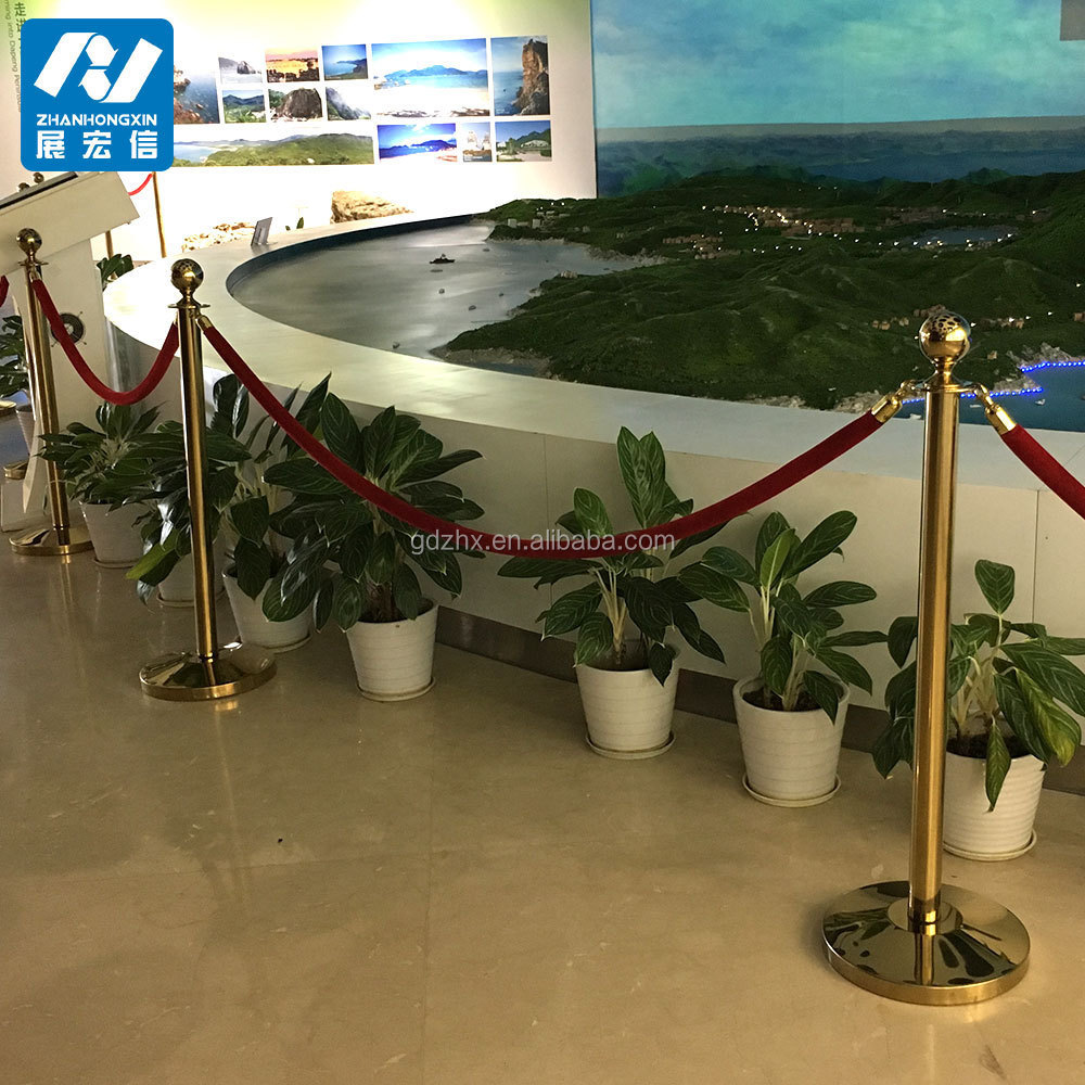 Banquet Hall VIP Queue Barrier Red Carpet Poles