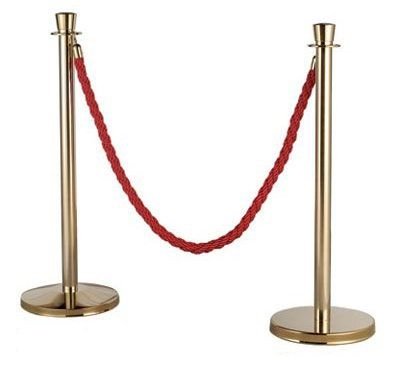 stainless steel security barrier stand with rope