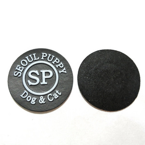 custom leather embossing patches for hats, personalized fake leather patch