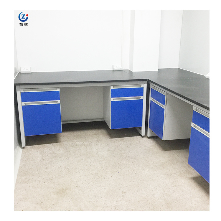 Laboratory Furniture l-shape fireproof laboratory technician table