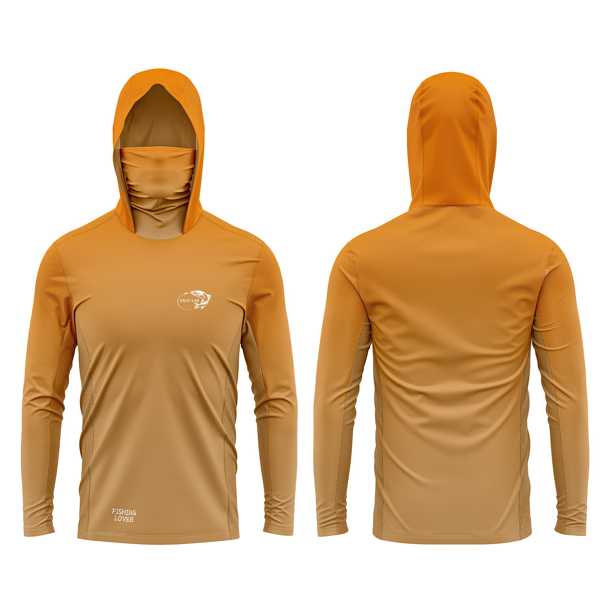 Custom Logo Fishing Hoodie Quick Dry T-shirt Polyester Long Sleeve Upf 50 Hooded Spf Outdoor Pfg Fishing Shirts For Men