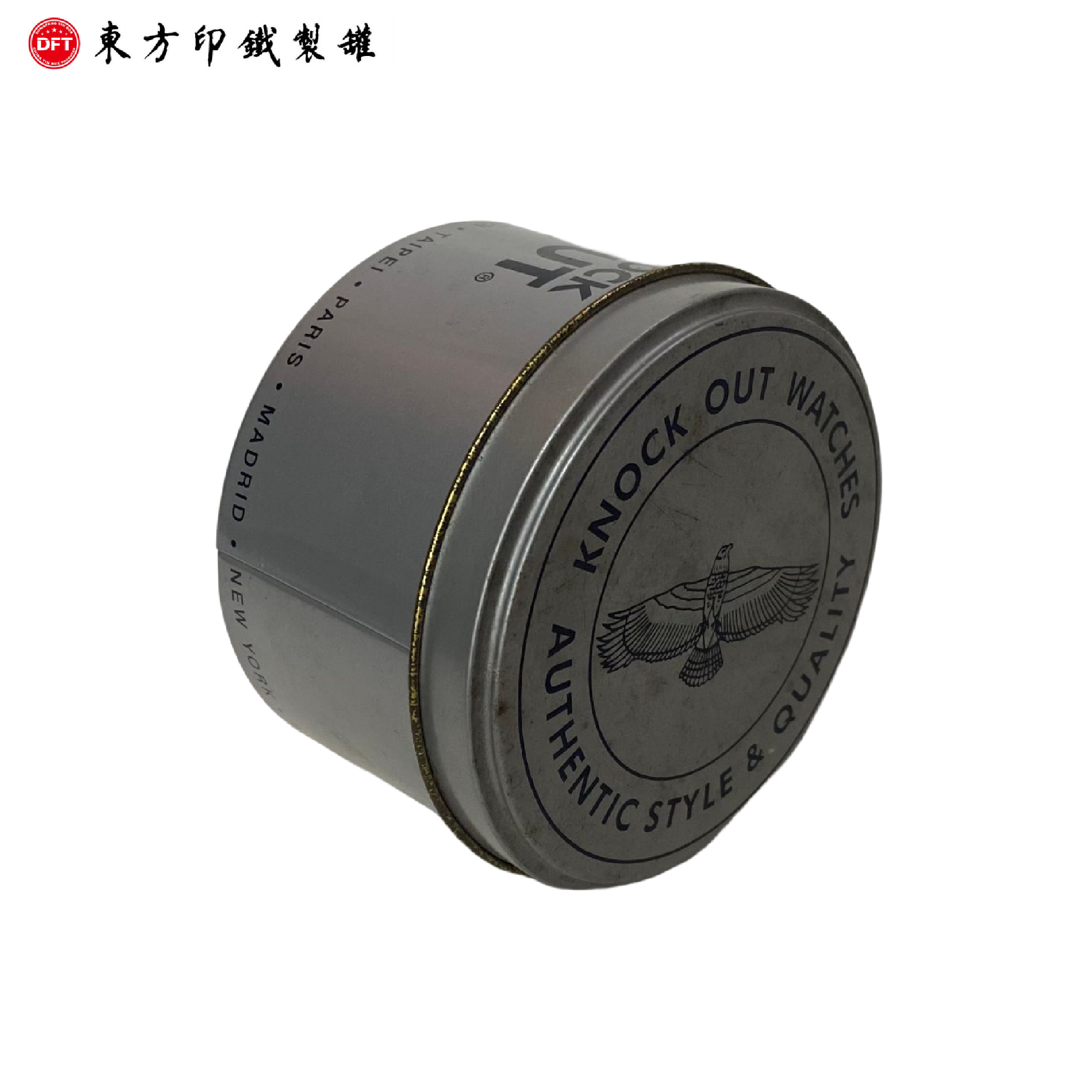 Custom Logo Wholesale Cookie Candy Tea Custom Printed Box Round Tin Can Cake Tin Can Packaging Food Grade Packaging Tins OEM/ODM