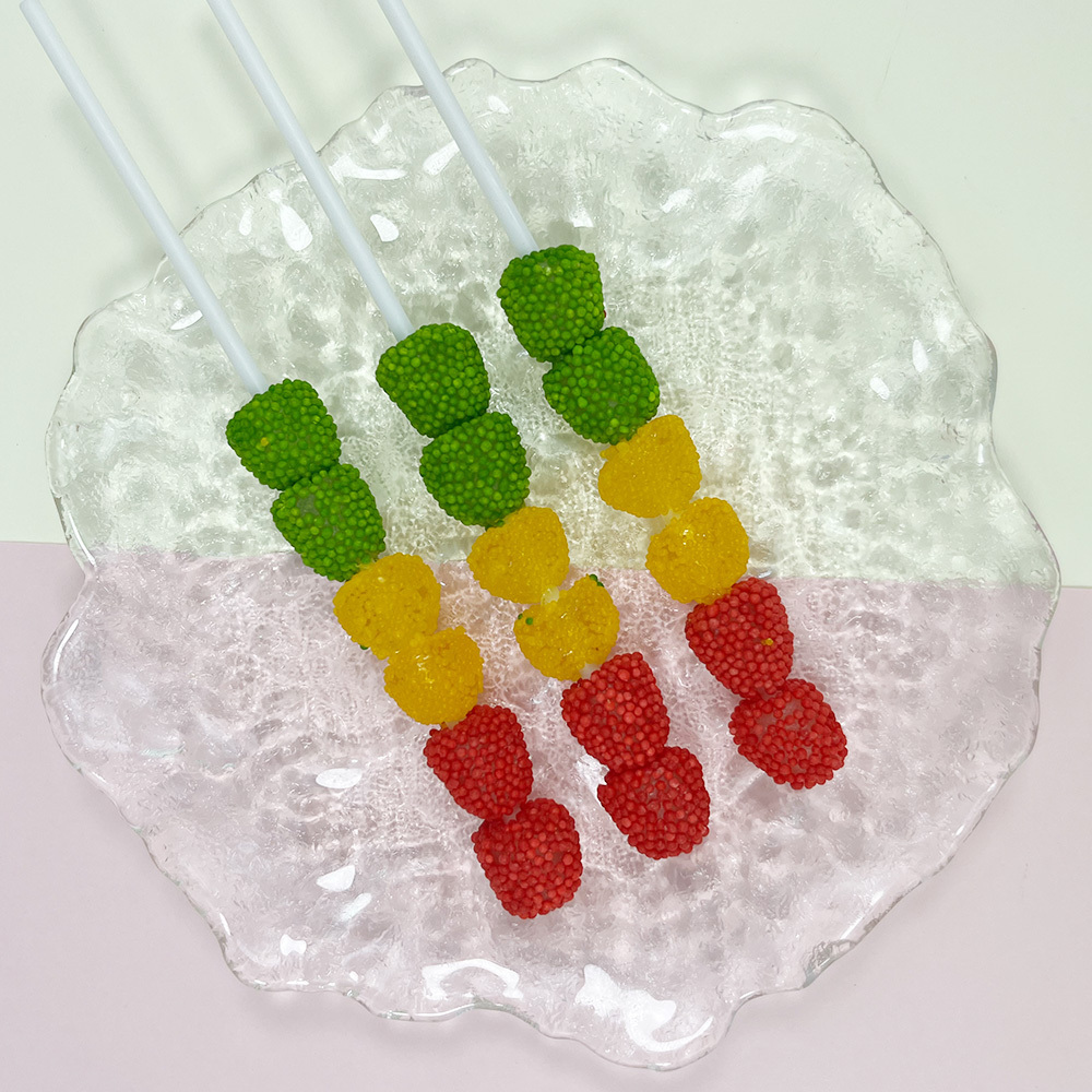 Factory Wholesale Custom OEM ODM Sweet Gummy Traffic Light Fruity Jelly Ball Candy