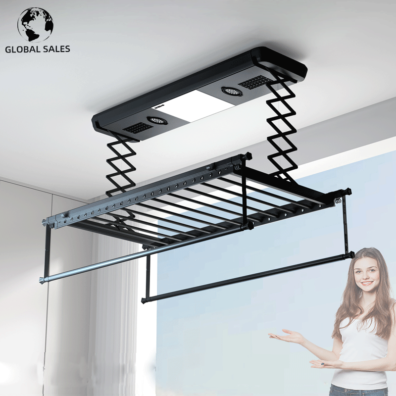 Manufacturers customized wholesale 220V110V multi-color balcony hanging ceiling drying clothes electric drying rack dry rack