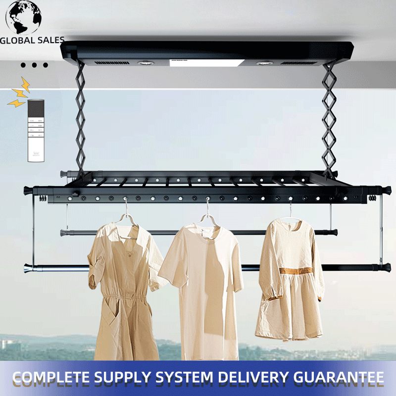 Manufacturers customized wholesale 220V110V multi-color balcony hanging ceiling drying clothes electric drying rack dry rack