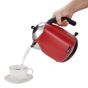 Fast Boiling Retro style Stainless Steel Cordless Electric coffee Tea Kettle color painted