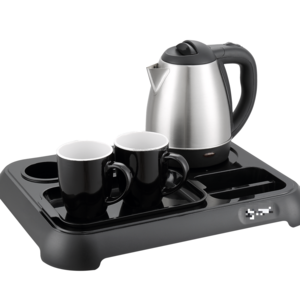 Hotel guest room appliances electric kettle with 2 Cups  tray set