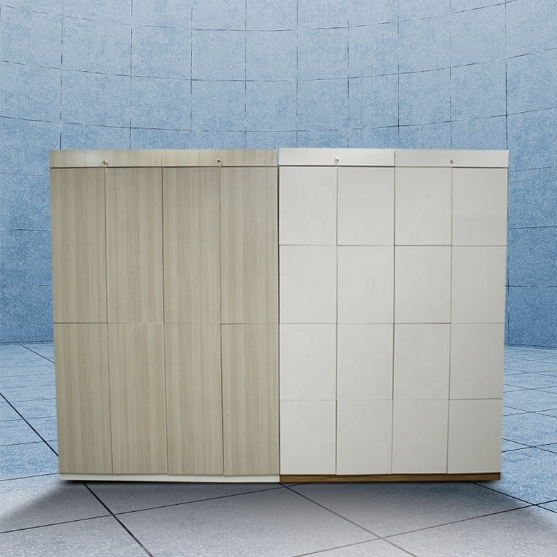 Eco-environmental Board Gym Lockers Room Lockers 8 Doors Wood Locker for Wall Decoration