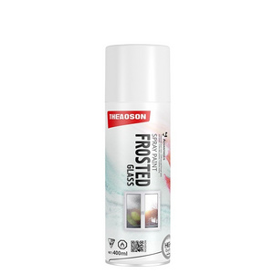 THEAOSON 400ml Frosted Glass Spray Paint for Glass, Waterproof & UV Resistant Matte Hazy Frost