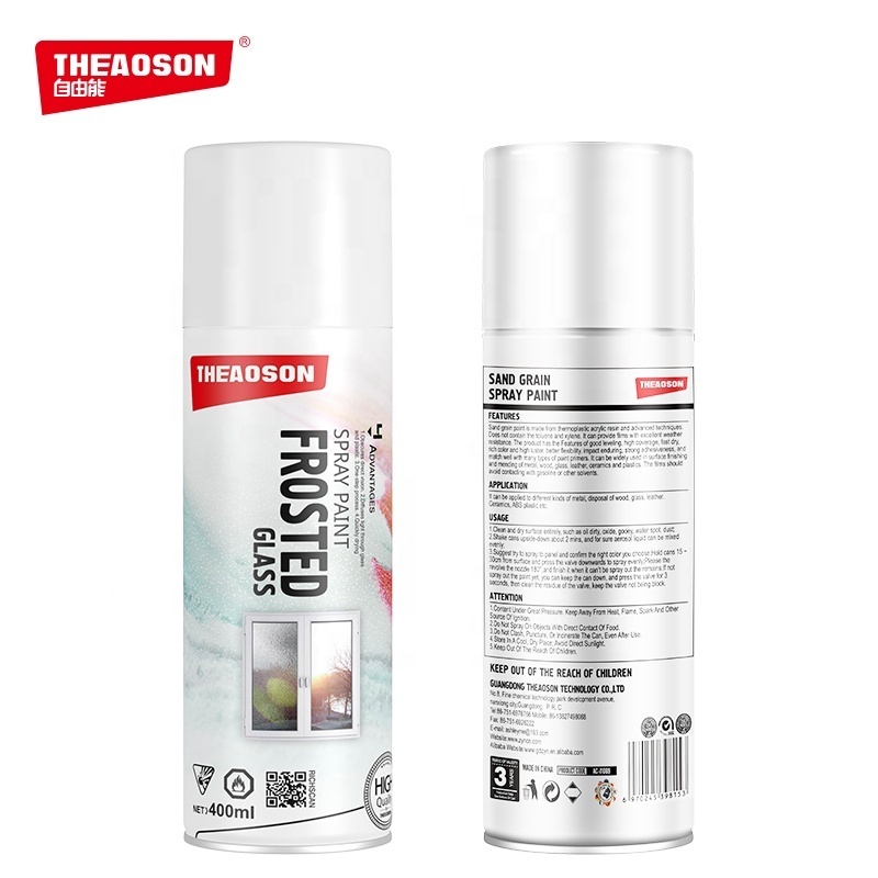 THEAOSON Color Frosted Glass Spray Paint  Acrylic Paint Coat Spray Paint