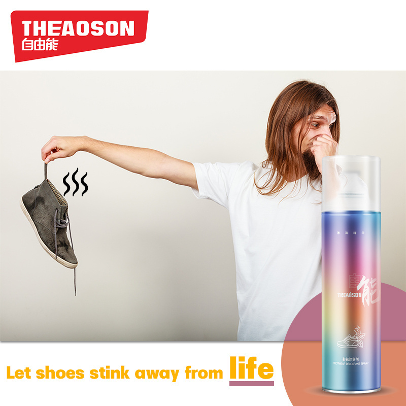 Theaoson aerosol shoes Deodorant Spray shoe and socks gym bag locker shoe odor eliminator spray deodorizer