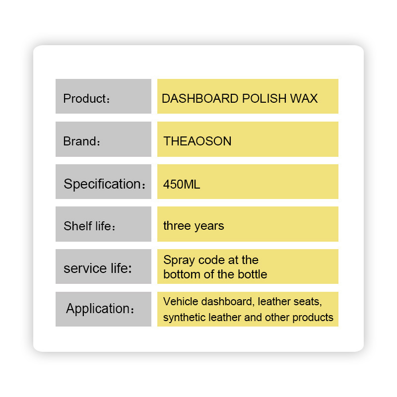 THEAOSON car interior dashboard polish wax auto polisher