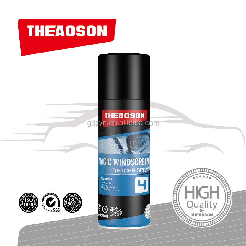 Theaoson 400ml De-Icer Spray for Car Efficient Ice Dissolving