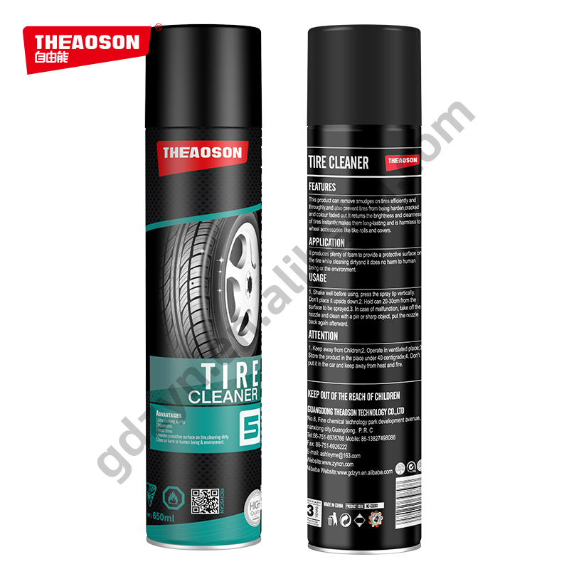 THEAOSON  650ml Tire Foam Cleaner Car Tyre Shine Spray