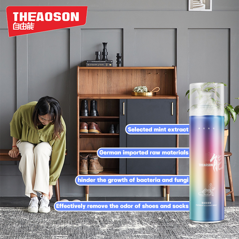 Theaoson aerosol shoes Deodorant Spray shoe and socks gym bag locker shoe odor eliminator spray deodorizer