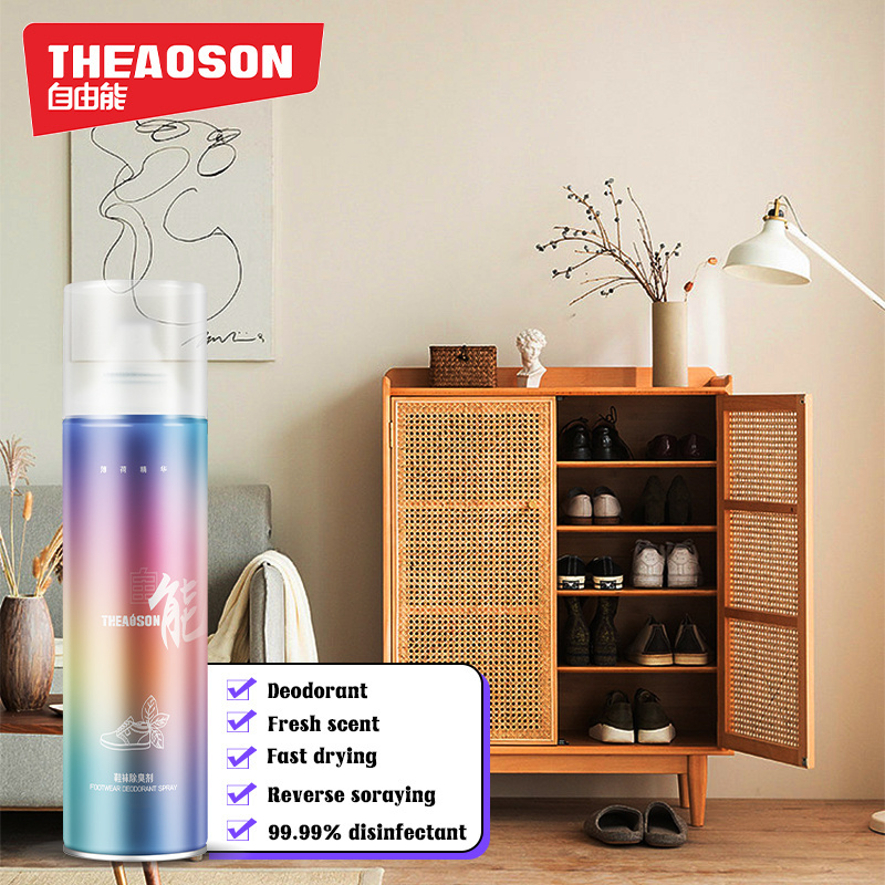 Theaoson aerosol shoes Deodorant Spray shoe and socks gym bag locker shoe odor eliminator spray deodorizer