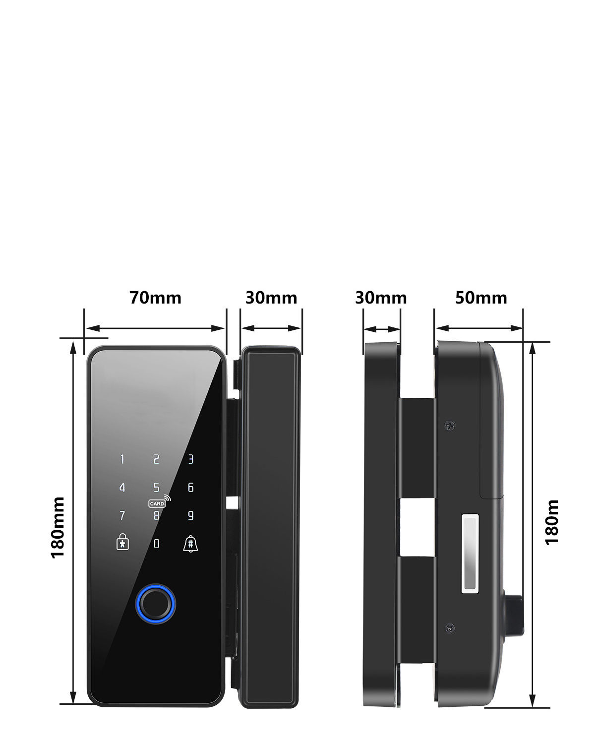 Digit Password Wireless Remote Control Door Lock Tuya Wifi Bluetooth Biometric Fingerprint Double Sided Smart Door lock.