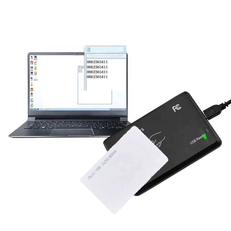 Dual Frequency NFC Skimmer Card Reader Proximity 13.56mhz IC and 125khz ID RFID Desktop USB Card Reader Writer