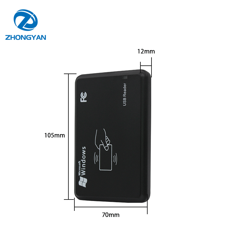 Smart Dual Frequency 125khz 13.56mhz ID IC Card RFID NFC Card Reader Writer Contactless USB Desktop skimmer Card Reader