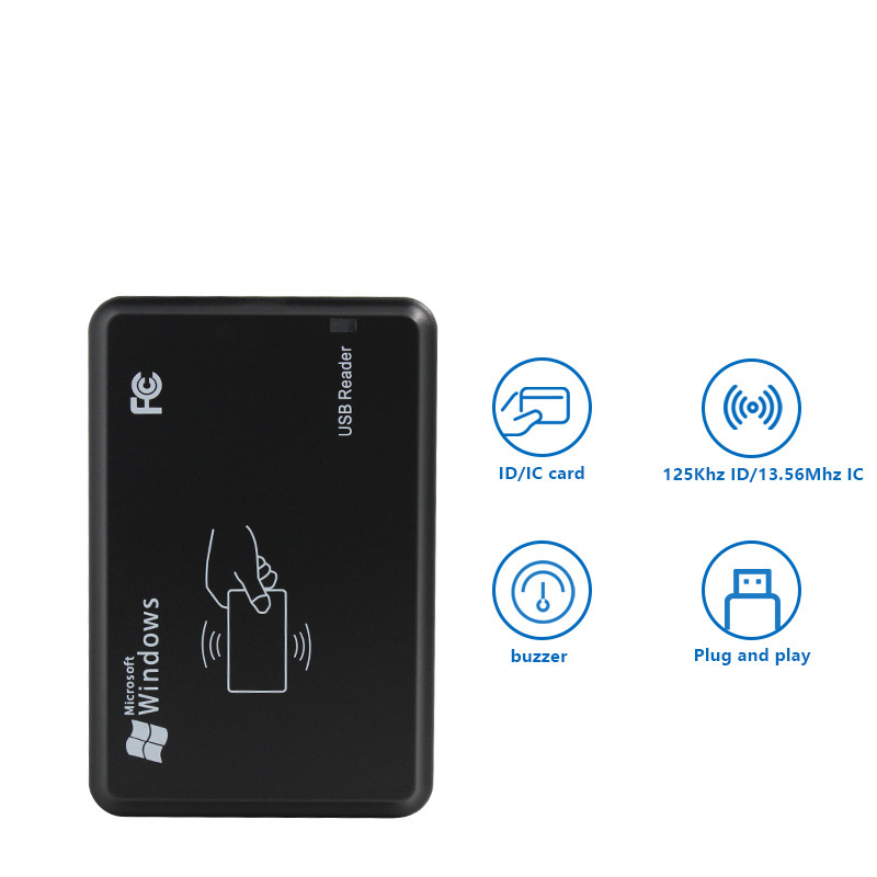 Smart NFC Reader 125KHz 13.56mhz Support IC ID  Android RFID Contactless Skimmer USB Desktop Card Reader