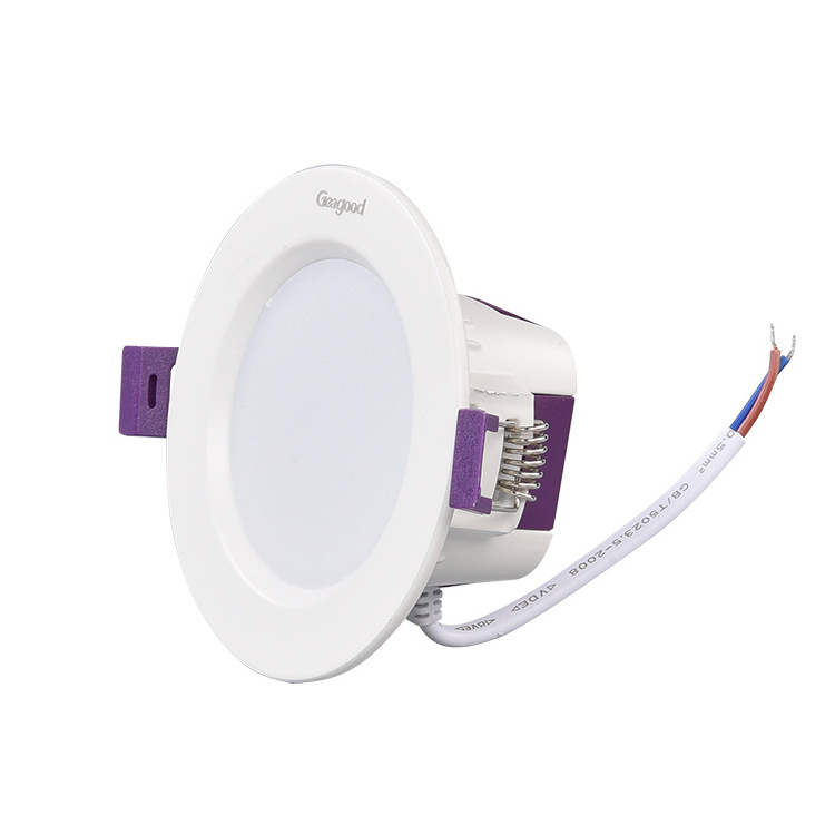 Retrofit COB LED Downlight Anti Glare Recessed 8W 3.5 Inch White Luminous 95-110cm Cut Ceiling Light with Sensor 3 to 8 Meters