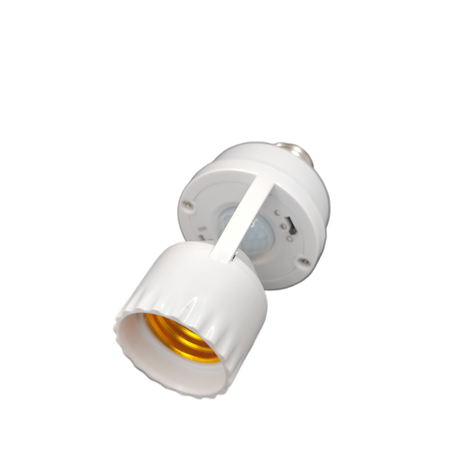 Smart Motion Sensor Lamp Holder E27 Light Bulb Socket with 360 Degree Detection Angle