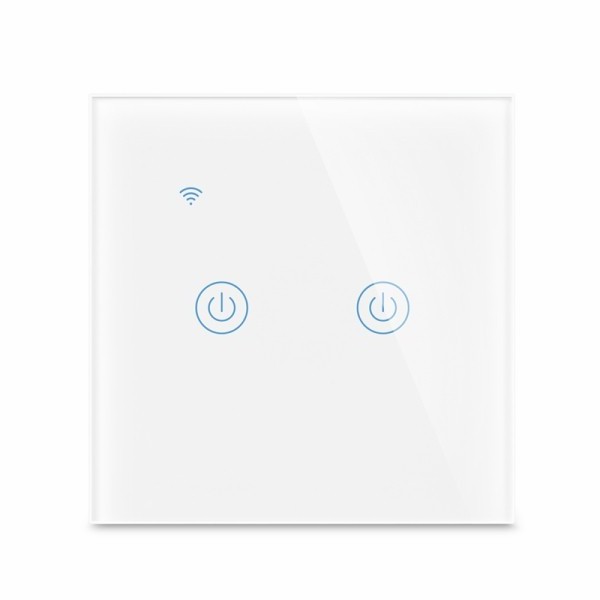 EU 1/2/3/4 Gang Tuya Smart Switch Light Alexa Voice Control Touch Glass Wall Wireless WiFi Electrical Switch