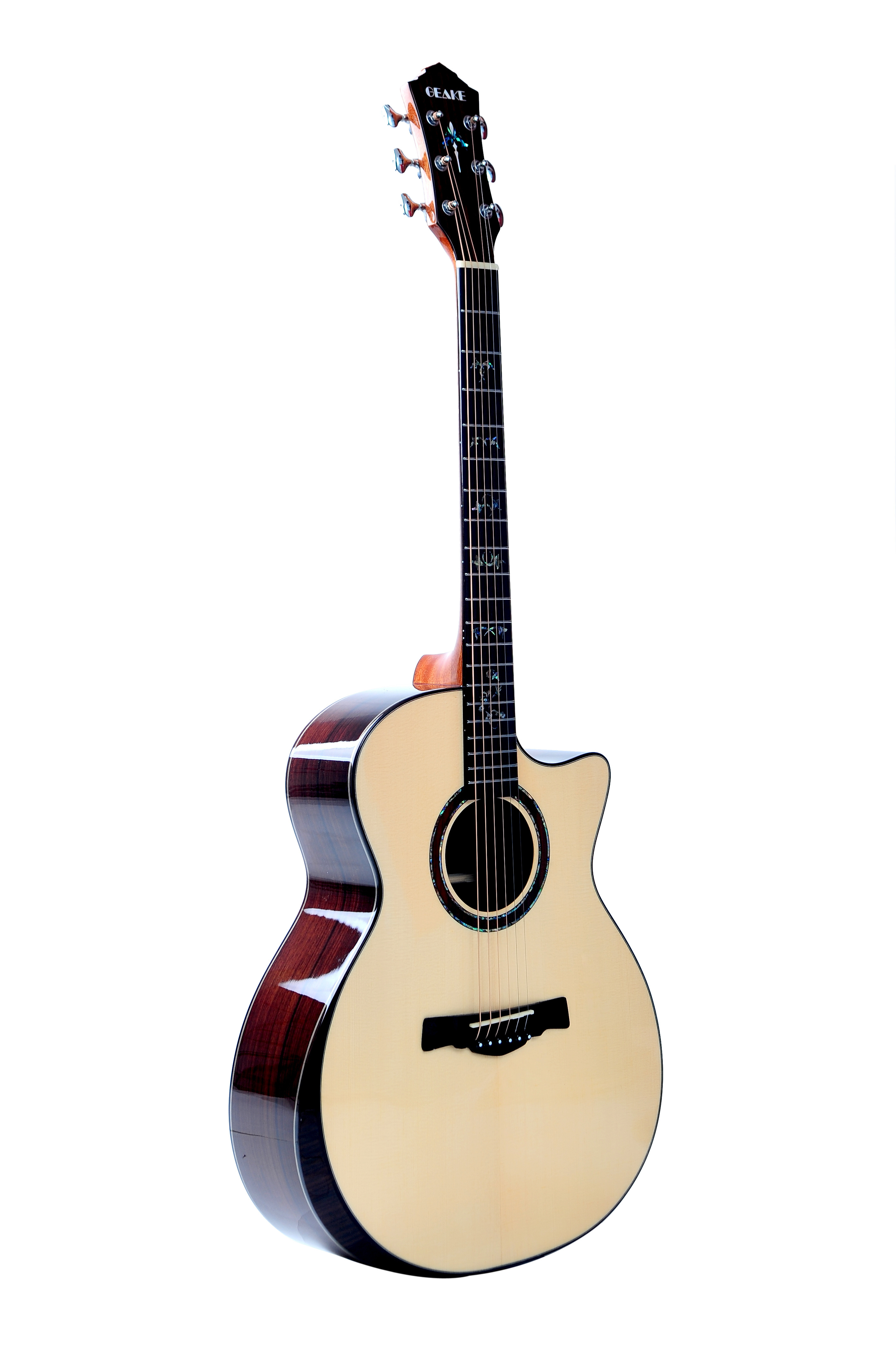 Geake S-600AC Factory High Quality Guitar&acoustic Electric Guitar Chinese Bone Mahogany Rosewood Acoustic Guitar Optional EXP16