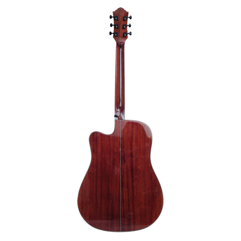 Geake G-101C 41-Inch High Quality Acoustic Guitar for Beginners Spruce Body Rosewood Mahogany Back/Side Gloss High-Gloss Finish