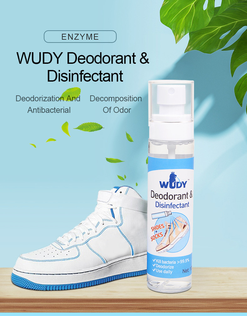 Custom luxury organic deodorizer spray quick drying eliminate odor shoes socks deodorant shoe cabinet air refresh spray