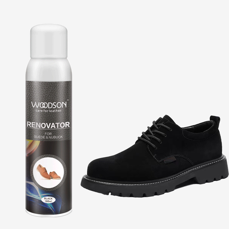 OEM 100ml black suede shoe polish NUBUCK shoe renovator spray for suede shoes