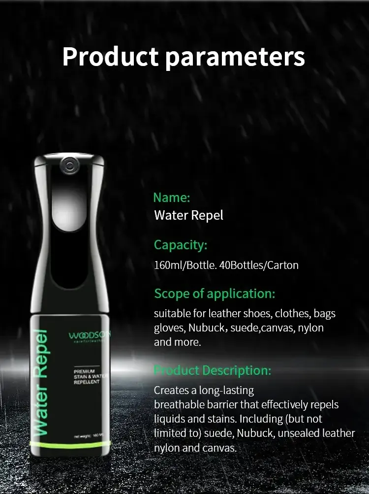 WOODSON New Product Sneakers Protection Liquid Shoe Protector Waterproof Water Repellent Spray For Fabric Sneaker Shoes