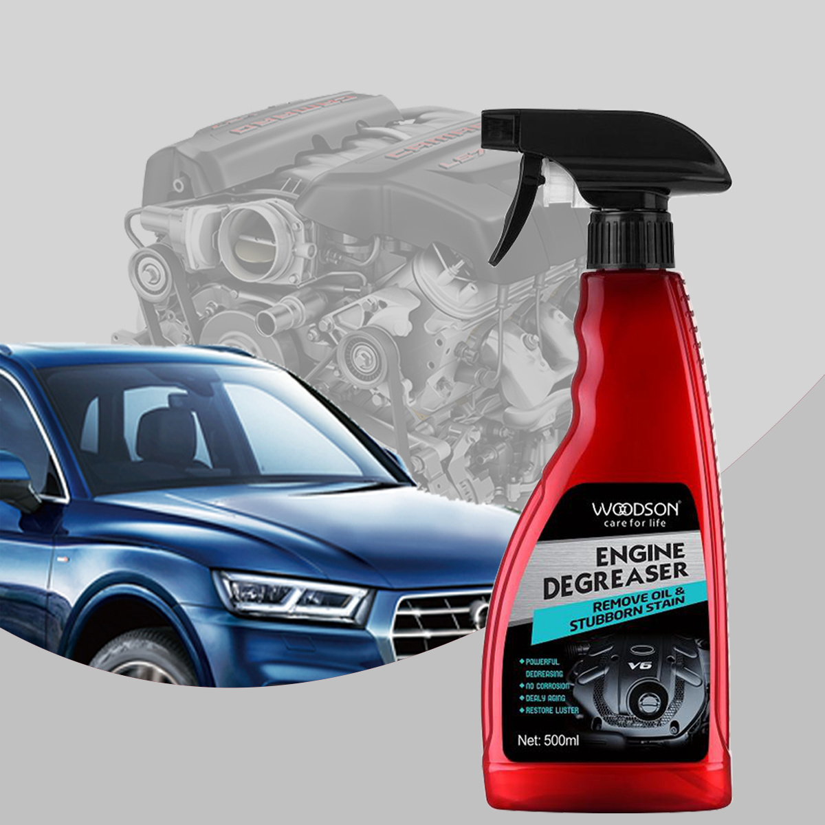 Woodson Engine Degreaser Remover renew car care Engine Cleaner Spray  Engine Heavy Duty Degreaser