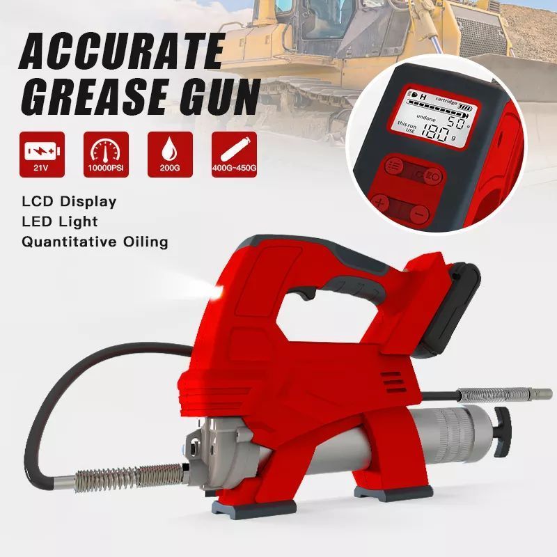 Portable Rechargeable Lithium Battery Grease Gun Electric Cordless Grease Gun Automatic Metering Patent