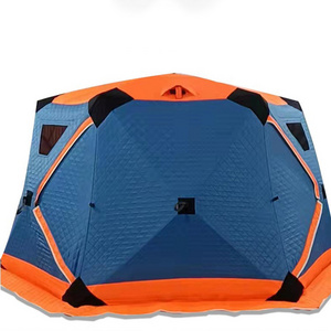 4 Person Winter Insulated Portable Quick Open Outdoor Camping Hiking Ice Fishing Sauna Tent