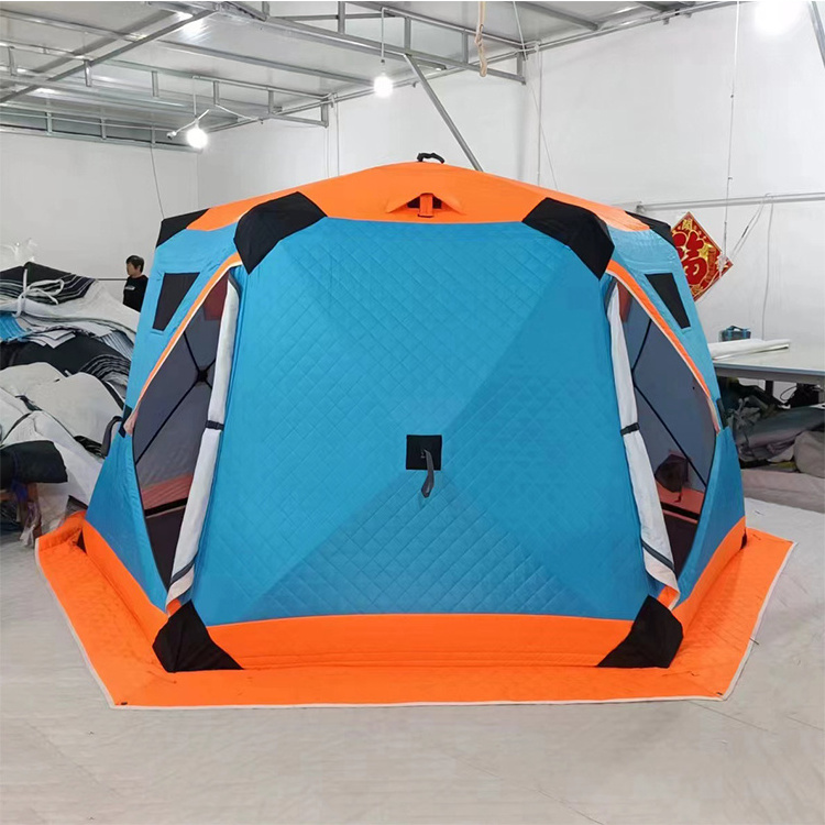 4 Person Winter Insulated Portable Quick Open Outdoor Camping Hiking Ice Fishing Sauna Tent