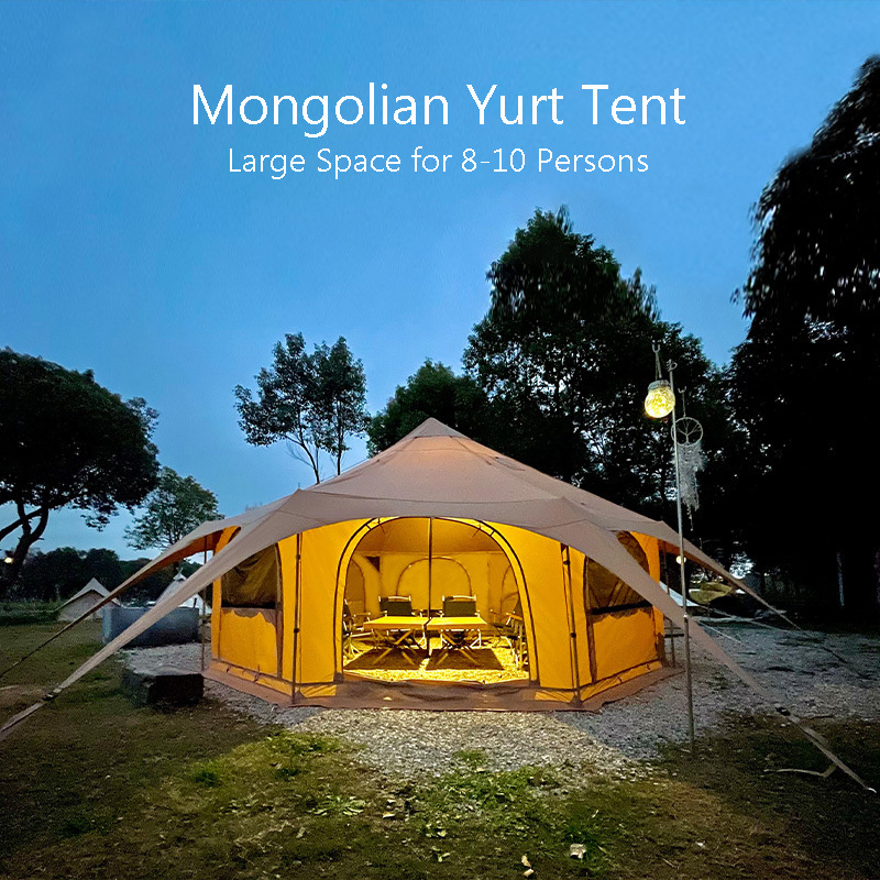 New arrival high quality glamping large Mongolian yurt camping circus tent for outdoor